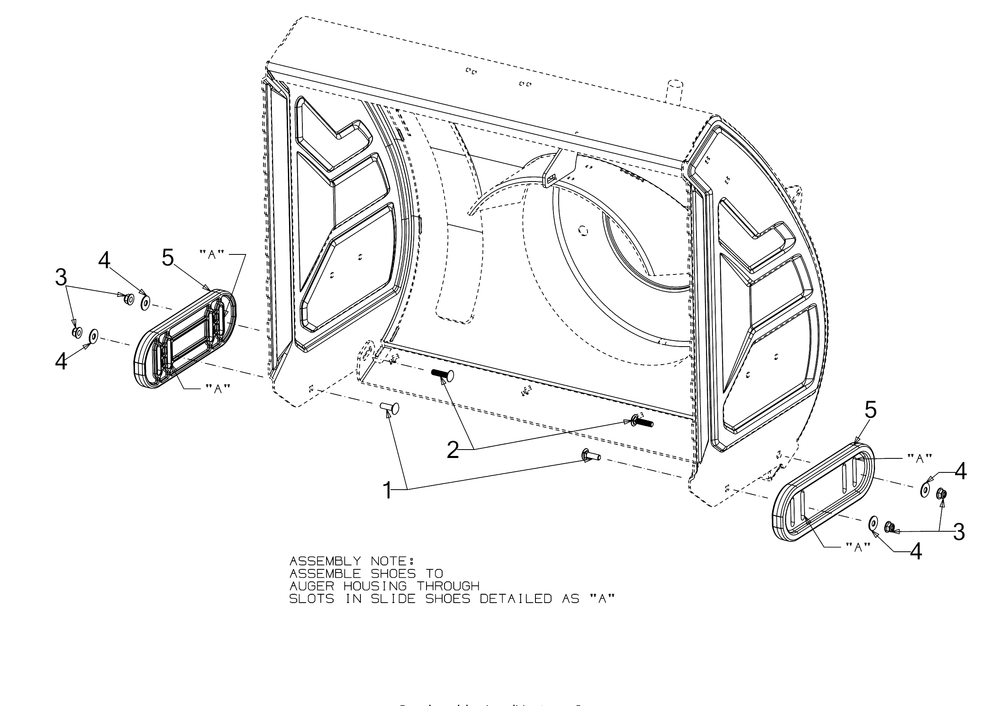 Slide Shoes Diagram and Parts List for 3X34-INCHPRO (31AH8ESV710)(2017) Cub Cadet Snow Blower